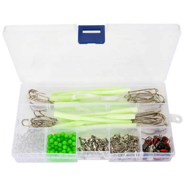 Fishing Accessories Kit for Freshwater/Saltwater, Fishing Set with Tackle  Box, Fishing Hooks, Weights, Jig Heads, O-Rings, Barrel Swivels, Fastlock  Snaps, Fishing Beads, Space Beans(Saltwater) in Dubai - UAE