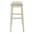 thumbnail image 2 of OSP Home Furnishings Saddle Stool 30" in Beige Fab, 2 of 5