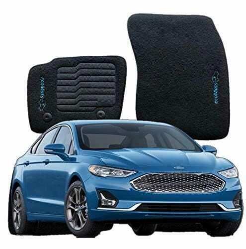 GGBAILEY Leopard Driver & Passenger Floor Mats Custom-Fit for Ford Fusion Hybrid 2018-2019 