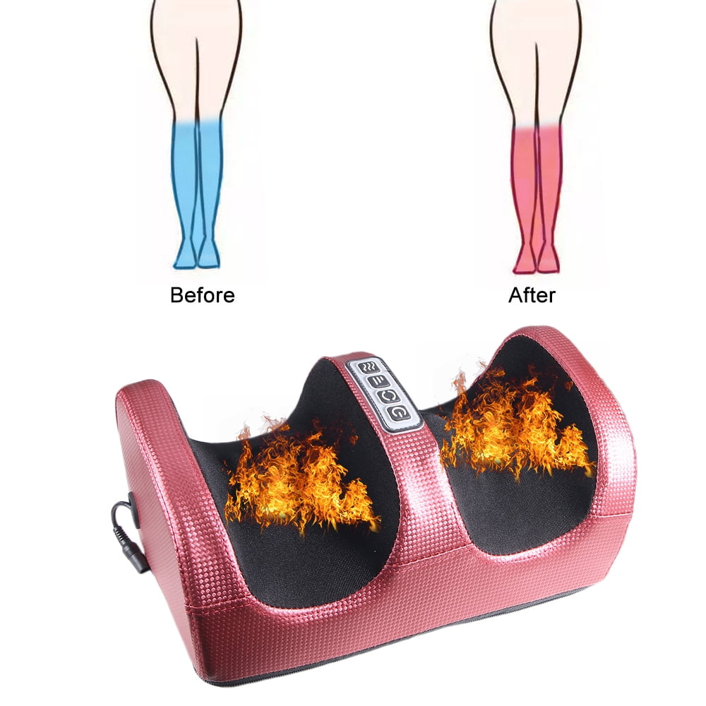 G · PEH Electric Foot Calf Massager Massage Machine Ankle Leg Kneading Heating