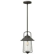 Hinkley Belden Place Collection Transitional One Light Outdoor Hanging Lantern, Oil Rubbed Bronze