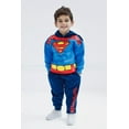 thumbnail image 2 of DC Comics Justice League Superman Big Boys Fleece Pullover Hoodie and Pants Outfit Set Toddler to Big Kid, 2 of 5