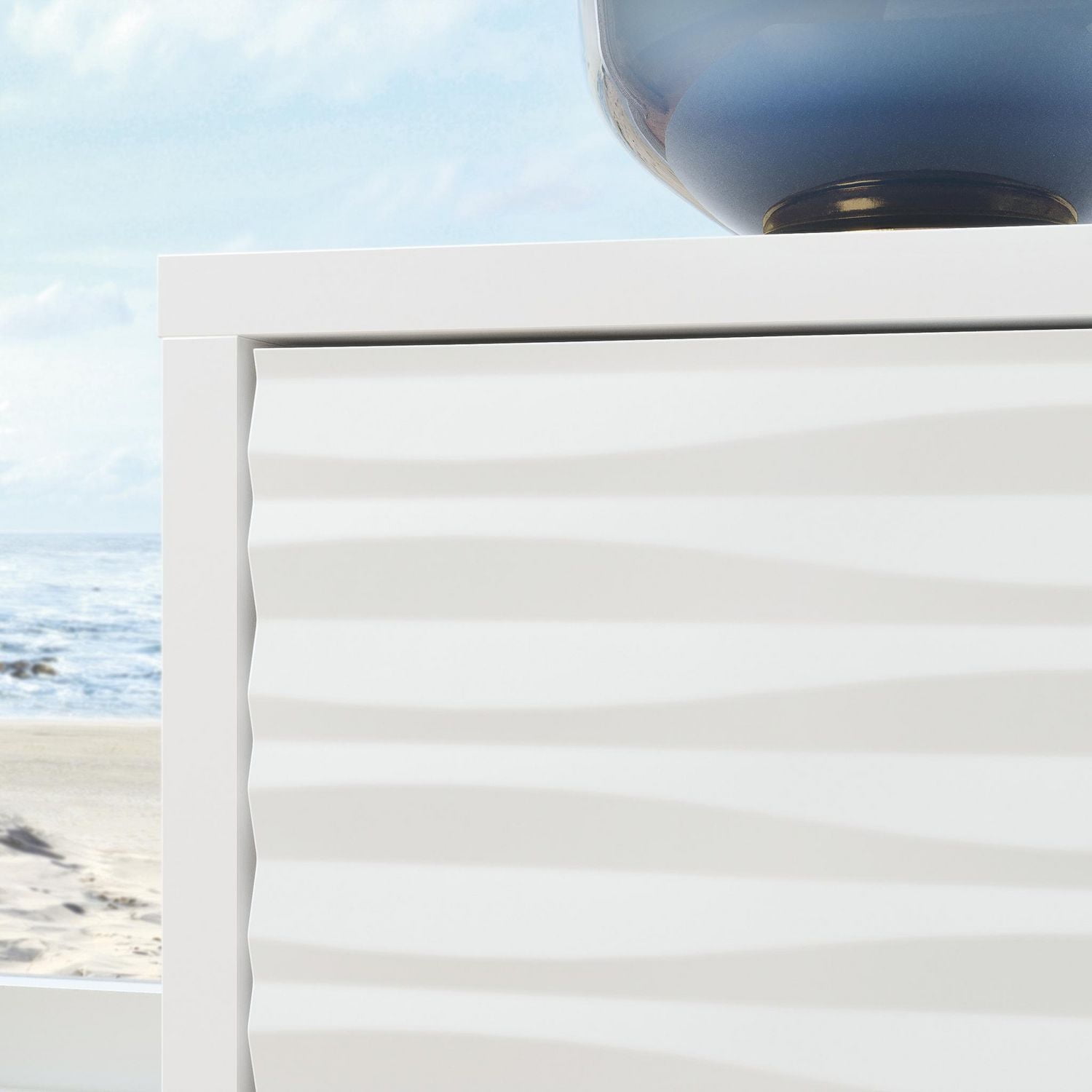 Table d'appoint principale Sauder Morgan, Blanc, 428255