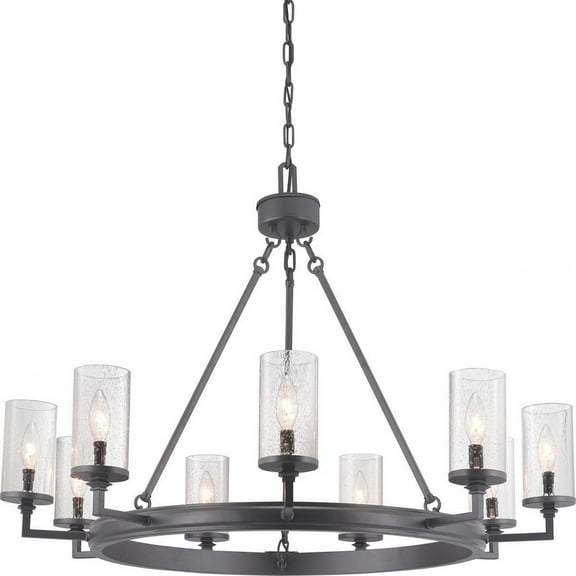 P400165-143-Progress Lighting-Gresham - Chandeliers Light - 9 Light in Farmhouse style - 36 Inches wide by 24.88 Inches high     -Traditional