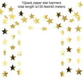 thumbnail image 3 of 10 guirnaldas de estrellas doradas de 130 pies para colgar con purpurina, banderines de papel, decoraciones de fiesta temáticas de estrellas, para compromiso, boda, baby shower, cumpleaños, decoració JAMW Sencillez, 3 of 5