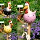 thumbnail image 4 of Figura de Gallina de Cerámica para Jardín - Figura de Cerámica - Gallo de Resina - Escultura Divertida para Interior y Exterior - Blanco, 4 of 4