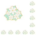 thumbnail image 3 of Jumpingount Broche Flor Pintura Joyería Esmalte Solapa Pins Insignia Mujeres Adornos diario para ropa Elaboración Regalo XZ4150 XZ4150 10Conjunto, 3 of 6