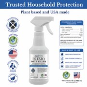 Premo Guard Natural Mite Spray 16 oz – Plant-Based Treatment for Dust, Spider, Carpet, Bird, and Rat Mites – Safe for Home, Bedding, and Furniture When Used as Directed