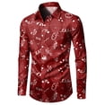 thumbnail image 6 of Tisuna Stylish Shirt For Men Long Sleeve Lapel Neck Button Down Blouse Funny Fashion Gentlemen Valentine'S Spring Summer T Shirts L, 6 of 7