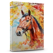 Horse Chestnut Arabian Canvas Wall Art Animal Decor, Horse Chestnut Arabian Canvas Prints Wild Animal Artwork for Living Room Bedroom Office 190HD596