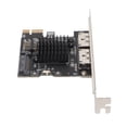 thumbnail image 1 of PCIE To Power ESATA Expansion Card, PCIE 1X To USB Expansion Card PCB Material Plug And Play Wide Applicability  For PC, 1 of 8