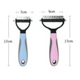 thumbnail image 7 of Happy Date Deshedding Brush - Double-Sided Undercoat Rake for Dogs and Cats - Shedding Comb and Dematting Tool for Grooming, 7 of 7