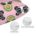 thumbnail image 3 of Balery Panda Avocado Funda de Cojín Estampada, Regalos para Mujeres, Regalos de Amor para Ella, Regalos para Novia o Esposa, Funda de Almohada-16"x24", 3 of 6
