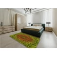 thumbnail image 4 of Ahgly Company Indoor Round Patterned Blood Night Red Area Rugs, 4' Round, 4 of 6
