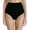 Black, variant on KONDYS Women Black High Waisted Bikini Bottoms Retro Basic Full Coverage Swimsuit Mid-Waist Bathing Suit Bottom Beachwear Swimwear Leisure