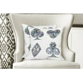 thumbnail image 4 of Ambesonne Grey Throw Pillow Cover 2 Pack, Heart Shaped Diamonds, 16", Grey and White, 4 of 6