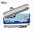 thumbnail image 4 of Owel Automatic Adjustable Grade 1, 7x3x2 Silver Aluminum Smooth Hydraulic Parallel Arm Door Closers, 2 Piece, 4 of 4