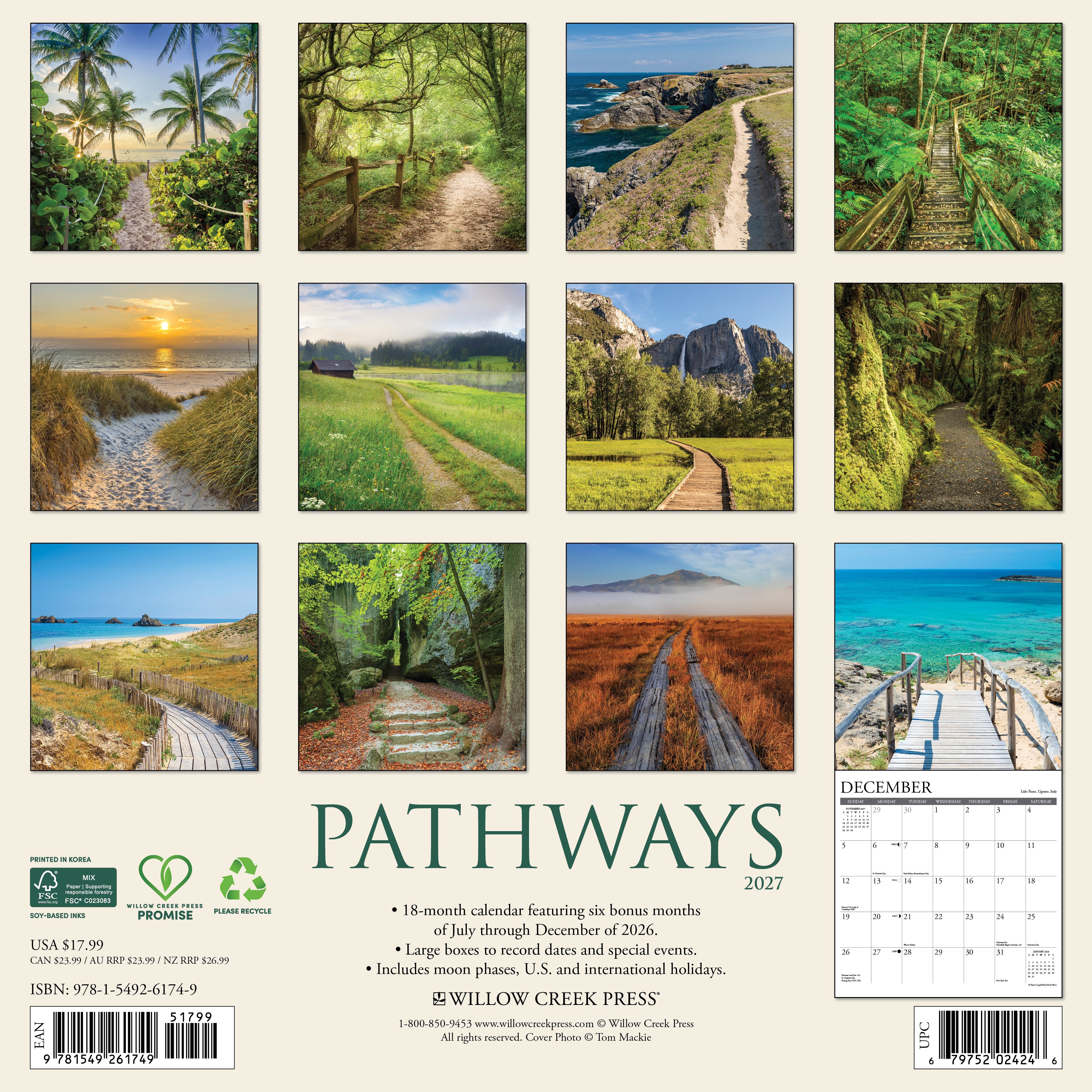 Willow Creek Press, Pathways 2027 Wall Calendar