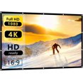 thumbnail image 1 of Nell Zimi 60 inch Projector Screen Indoor & Outdoor Portable Foldable 16:9 HD Projector Screen, Multi-color, (Condition), 1 Count, 1 of 2