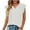 White, variant on Bzhegqhd Women's Summer T-Shirt Dressy Casual Ruffle Short Sleeve V Neck Pleated Knit Shirts Blouses
