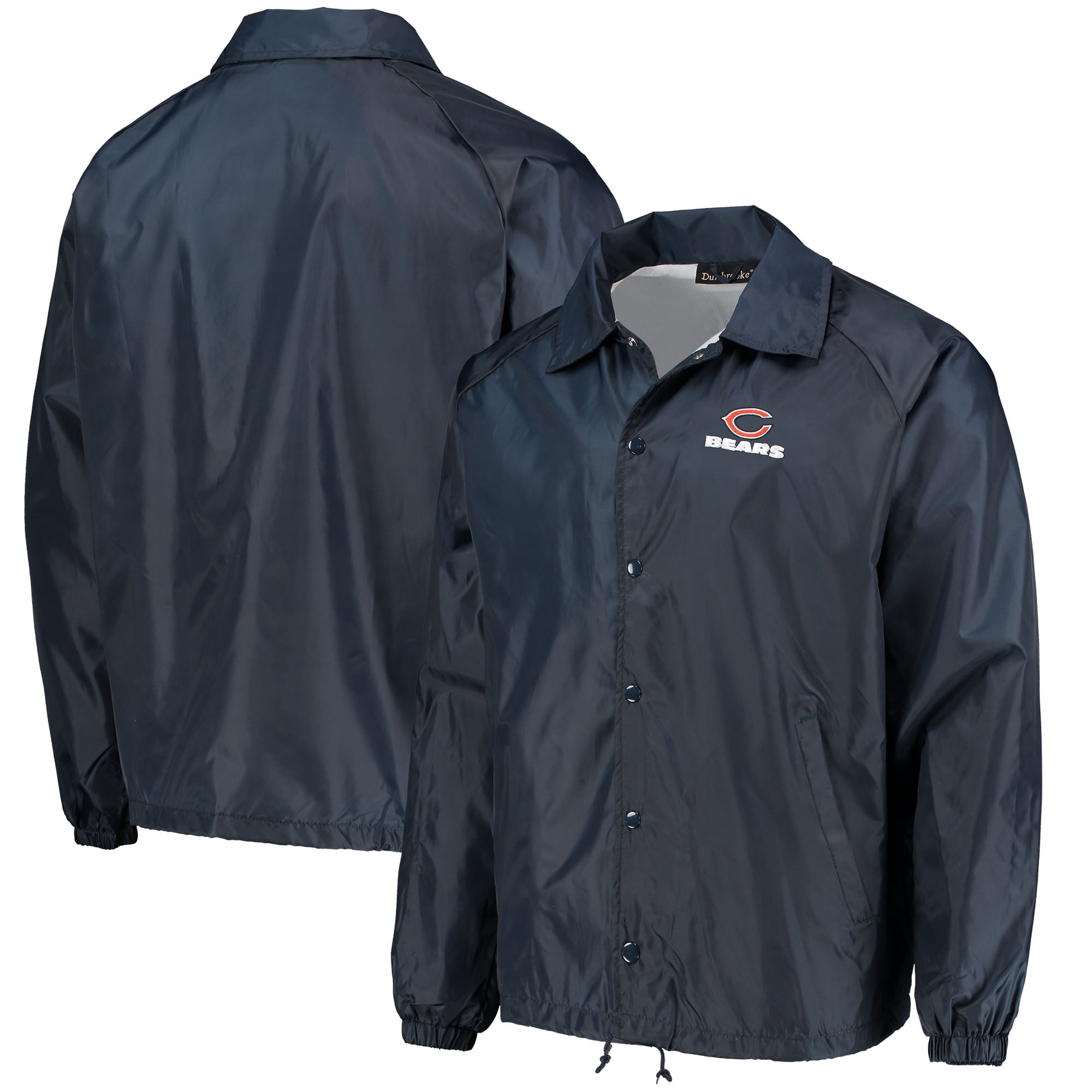 Chicago Bears Coaches Classic Raglan FullSnap Windbreaker Jacket