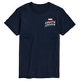 thumbnail image 2 of Marvel Captain America - Retro Distressed Flag Pose - Men's Short Sleeve Graphic Tee, 2 of 4