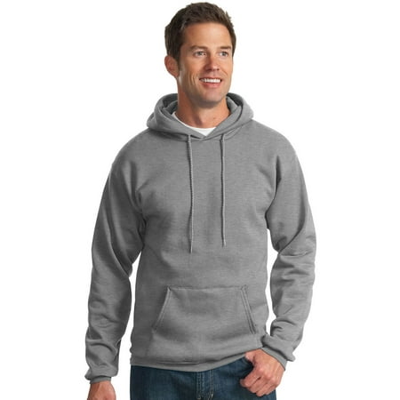 Silver Mens Sweatshirt - Port & Company Men's Pullover Hooded Sweatshirt