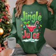 thumbnail image 1 of Chandail à Capuchon Jingle Juice pour Femmes, Décontracté, à Thème de Noël, Col Rond, Manches Longues, Chandail Molletonné, 1 of 4