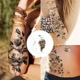 thumbnail image 5 of 15 Sheets Arm Temporary Tattoos For Women Men Fake Temporary Tattoo Sleeves Stickers, 5 of 5