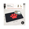 thumbnail image 3 of 1pc Pet Footprint Printed Waterproof, Non-Slip, Leakproof & Easy To Clean Silicone Feeding Mat Suitable For All Seasons Indoor Use, 3 of 4