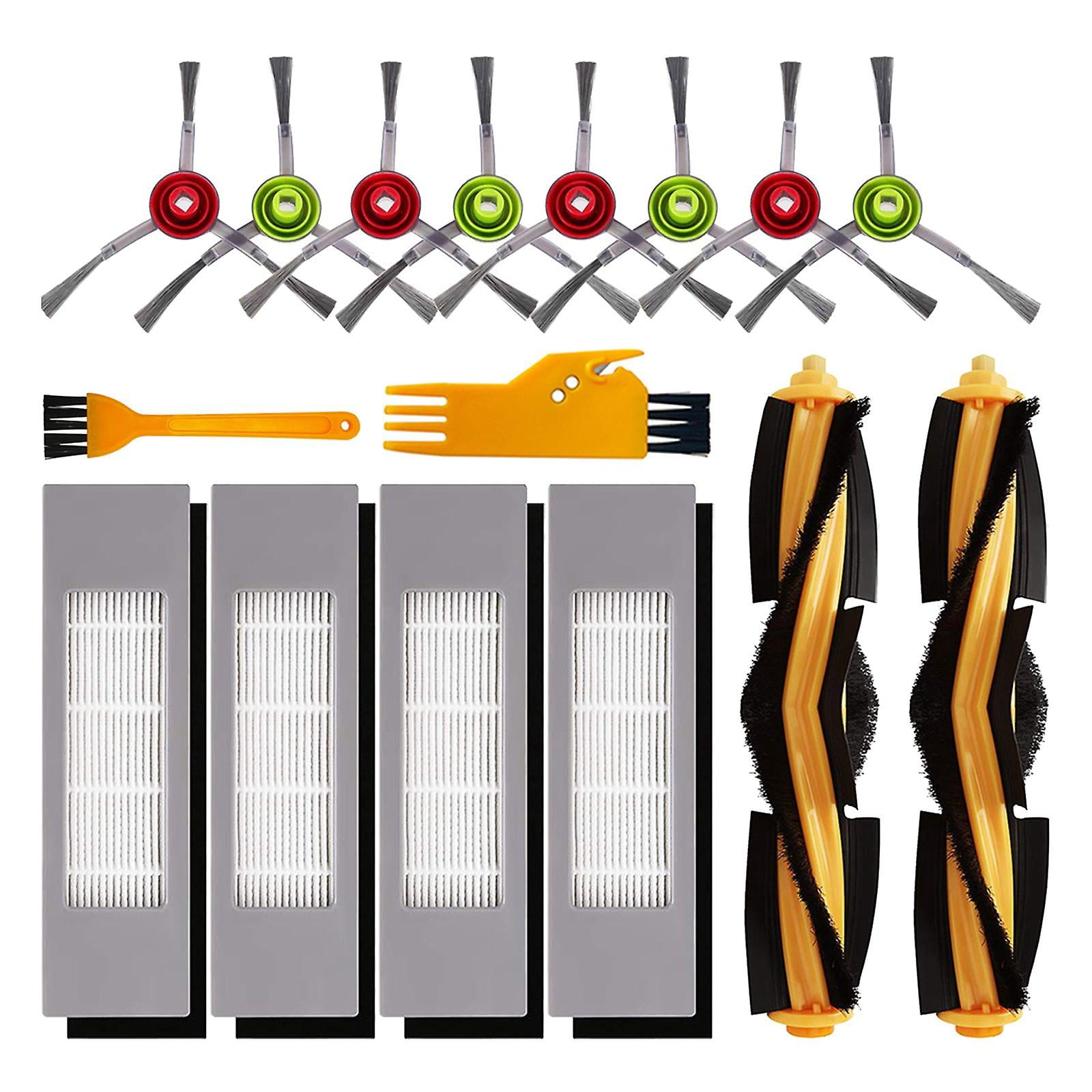 Set Di Ricambi Per Aspirapolvere Robot Ecovacs Deebot Ozmo 920/950 E Yeedi 2 Hybrid - Spazzola A Rullo, Serbatoio Acqua, Ruote, Filtro HEPA. Colore: 1 Castor.