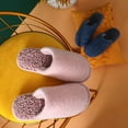 thumbnail image 2 of Home Slippers Plush Nonslip Thickened Warm House Slippers Winter Slides for Home, 2 of 10