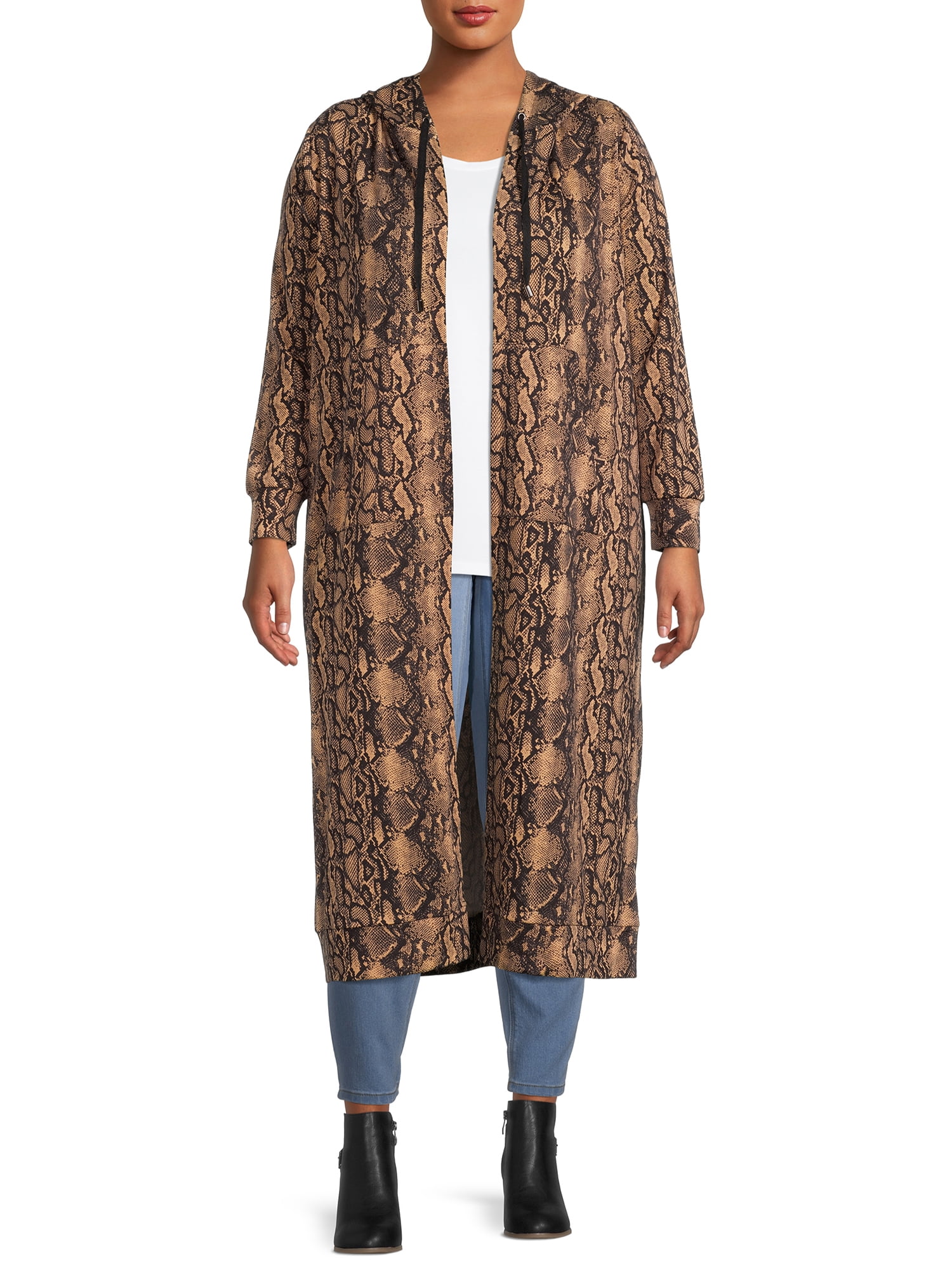 plus size hooded duster