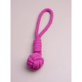thumbnail image 2 of 1pc Pink Ball-shaped Dog Toy With Seven Loops For Teeth Cleaning, Entertainment And Chewing, Suitable For Everyday Use, 2 of 4