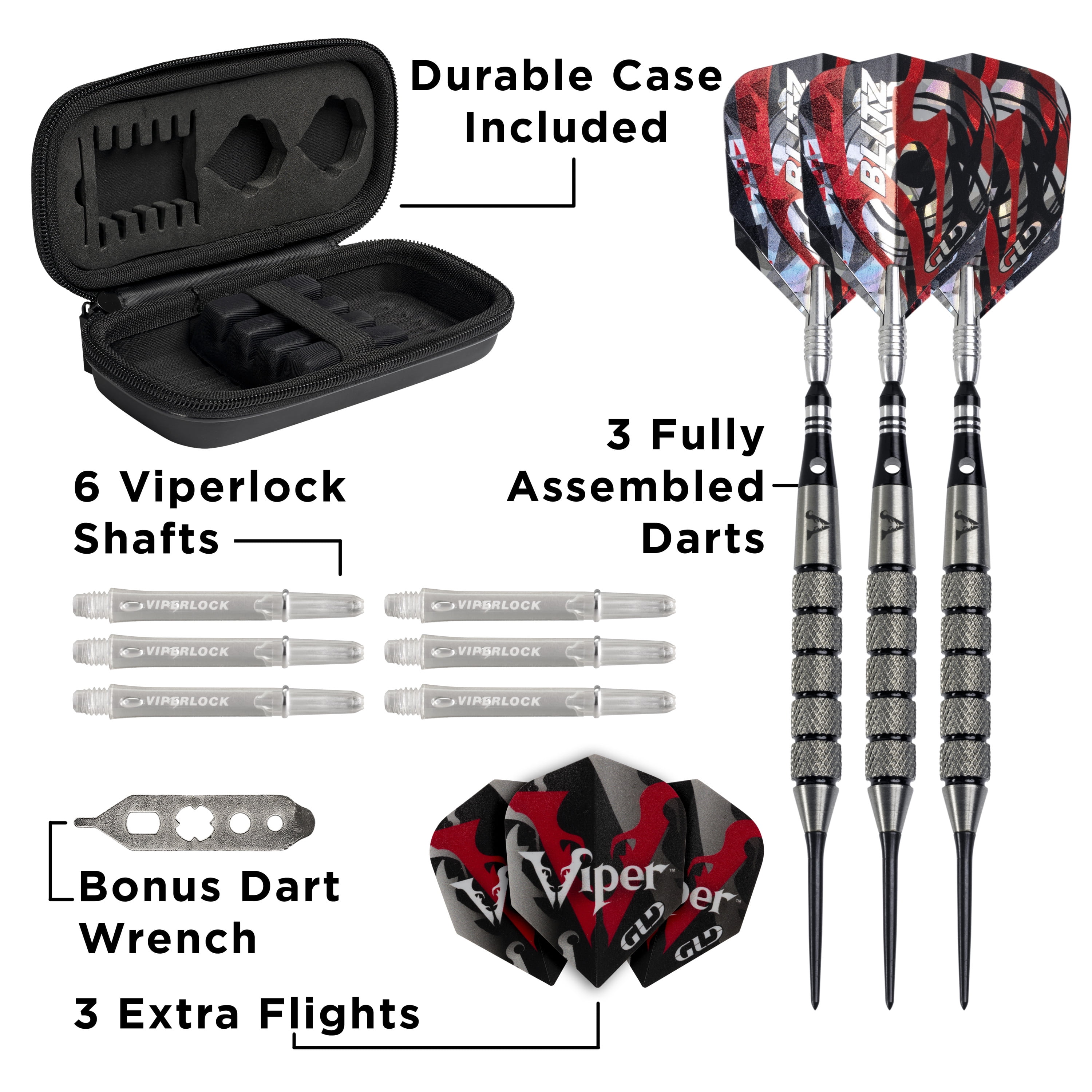 95/% Tungsten Soft Tip Darts Set 18//20 Gram Professional Electronic Darts 3 pcs
