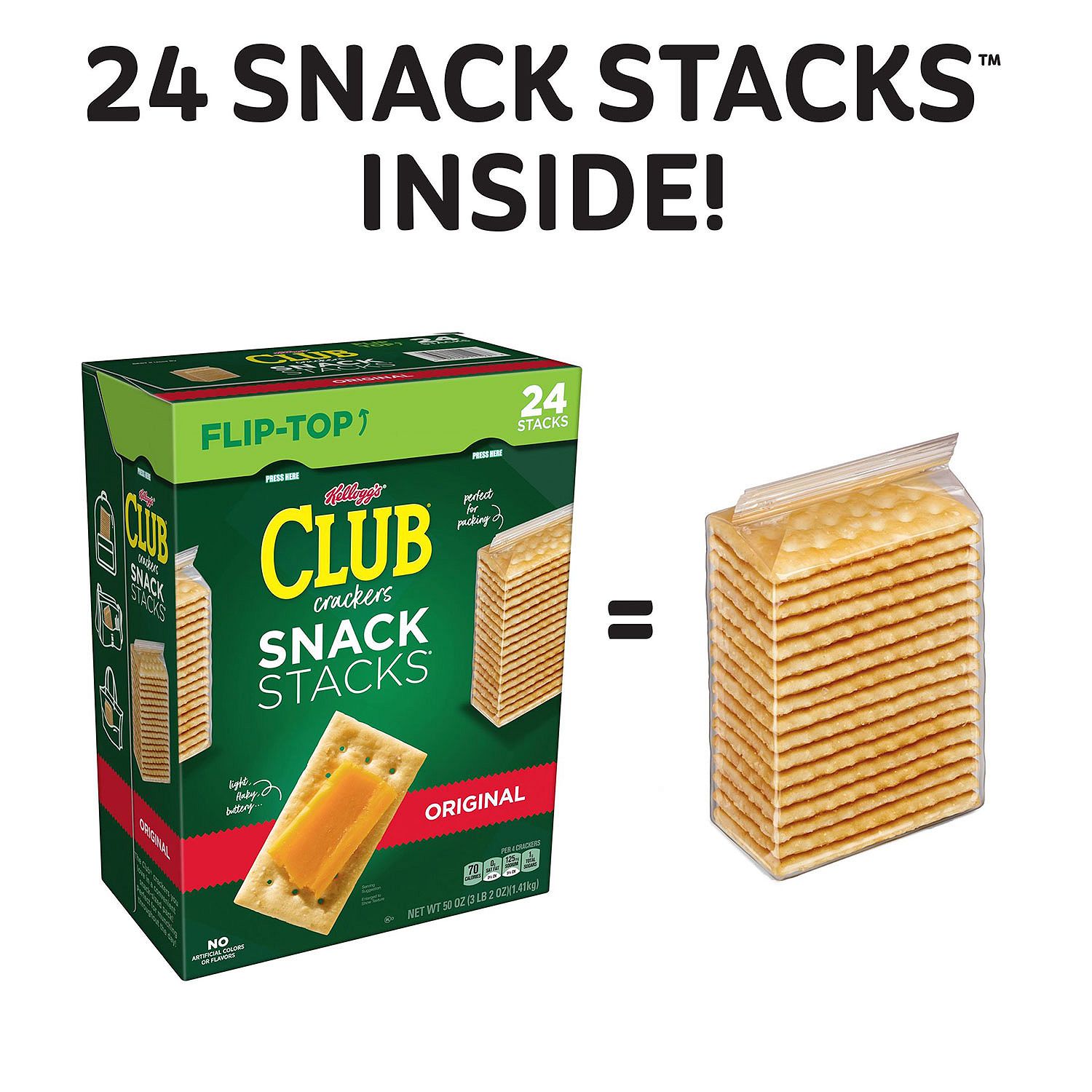 Keebler Club Crackers Snack Stacks (2.08 oz., 24 pk.) - image 2 of 2