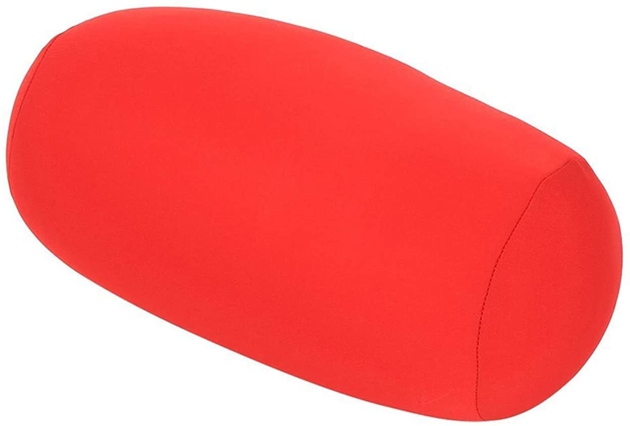 UK Mini Microbead Back Cushion Roll Throw Pillow Travel Home Sleep Neck Supports 
