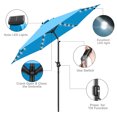 thumbnail image 3 of Scafild | 9 Ft Solar LED Light Patio Umbrella Outdoor W/ Easy Tilt Crank Lift - Sky Blue, 3 of 7