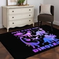 thumbnail image 3 of 3'x5' Area Rugs, Purple Dinosaur Indoor Outdoor Area Rug for Living Room Bedroom, JUST A Boy Who Loves Dinosaur Jungle Animals Washable Bathroom Rugs Kitchen Floor Carpet Mats Home Decor Aesthetic, 3 of 8