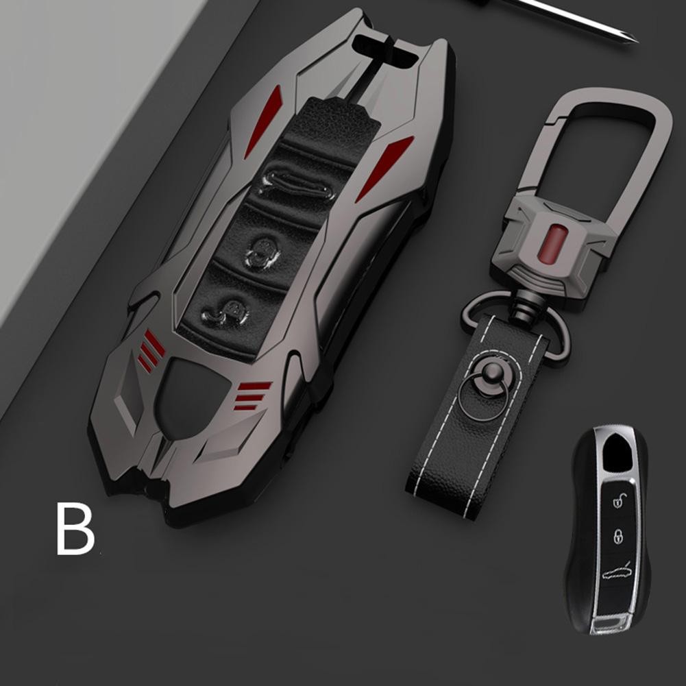 Zinc Alloy Car Key Fob Case Cover For Porsche Cayenne Macan Panamera