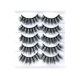 thumbnail image 1 of Pestañas con volumen y ligeras, pares, estilo visón, multipack de pestañas, 10 pares de pestañas postizas de visón, pestañas dramáticas de visón, 8D, 1 of 6