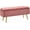 Pink, variant on OWNEN Ottoman with Storage, Velvet Entryway Bench with Safety Hinge, Upholstered Bench with Seating for Bedroom, Living Room, Holds up to 519 lb, Pink,1