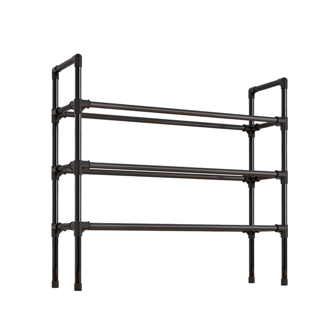 Closet Organizers and Storage,Shoe Rack 3 Tier Shoe Organizer Heavy Duty Metal Shoe Storage Shelf Stackable Shoe Rack for Closet Freestanding Shoe Rack for Entrywayeasy To