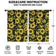thumbnail image 2 of Blackout Kids Curtains,Black Sunflower Childrens Insulated Curtains Set Of 2,Bedroom Essentials,Toddler Room Decor 42x63in(106x160cm), 2 of 4