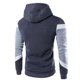 thumbnail image 3 of MHFRRA Sudadera con Capucha y Bloques de Color para Hombre, Estilo Casual Gris, 3 of 4