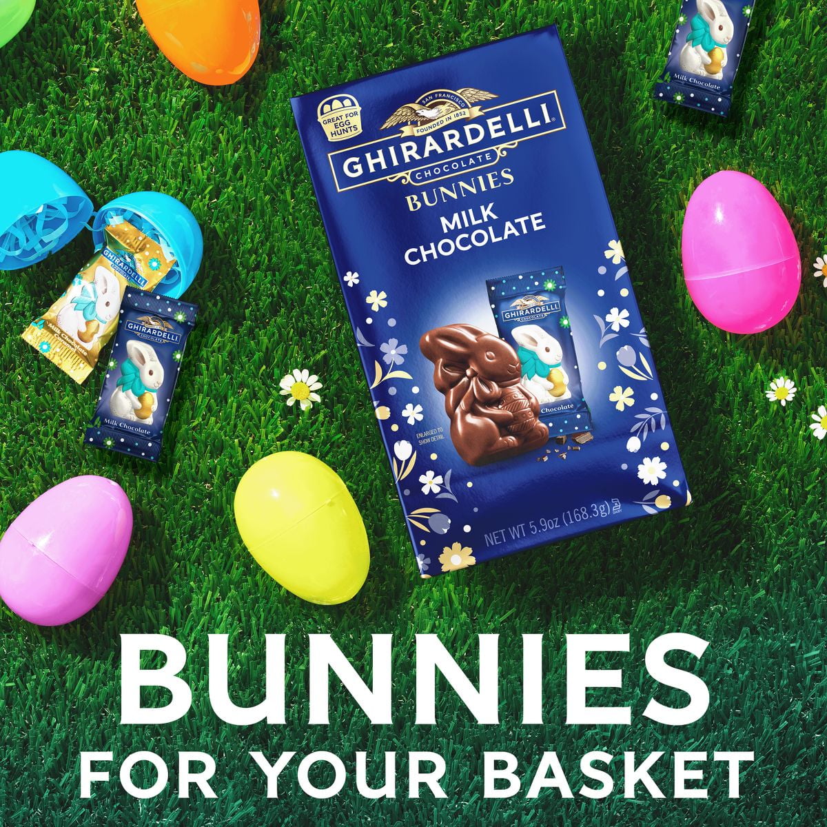 Ghirardelli Easter Milk Chocolate Bunny - 4.19oz - Pack of 2