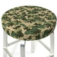 thumbnail image 3 of Lsque Camouflag Round Bar chair cushion covers Velvet Fabric Premium Comfort Protects from Scratches and Stains for 14-17 Inch Chair- 13 inch, 3 of 7
