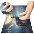 thumbnail image 4 of SKYSONIC Night Wolf Pattern Kitchen Mats 20"x39" Absorbent Non Slip Runner Rug Machine Washable Kitchen Floor Mat for Home Bathroom Door, 4 of 7