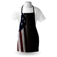 thumbnail image 4 of USA Apron, Americana Illustration of the Country Flag Proud 4th of July, Unisex Kitchen Bib with Adjustable Neck for Cooking Gardening, Adult Size, Charcoal Grey Night Blue, by Ambesonne, 4 of 4