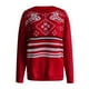 thumbnail image 5 of Puntoco suéter moda mujer Navidad manga larga Pullove cuello redondo Casual suéter tops Navidad liquidación Puntoco Puntoco-1671, 5 of 5